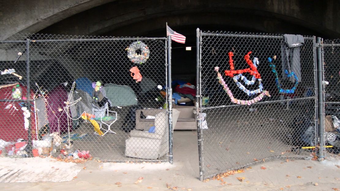 Caitlyn lives under a bridge near the Massachusetts-New Hampshire border.