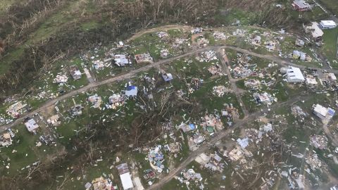 A pilot who flew Leyla Santiago over Corozal days after the hurricane said it looked like a bomb had gone off.