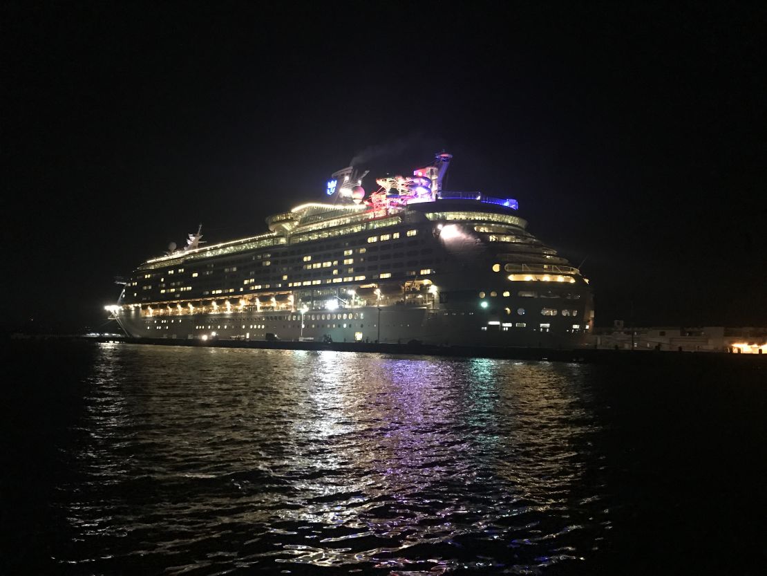 Santiago Cruise Ship Departs
