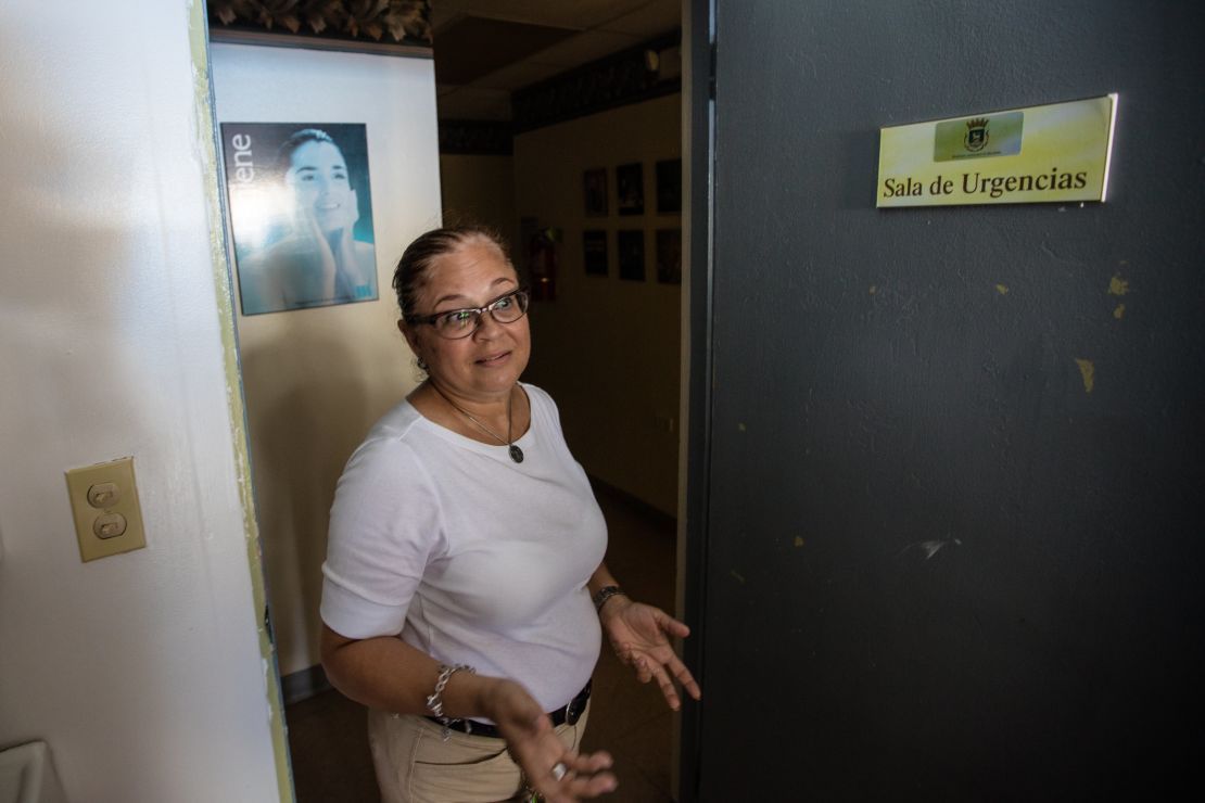 Dr. Rosita Arzuaga is still seeing patients in the dark.