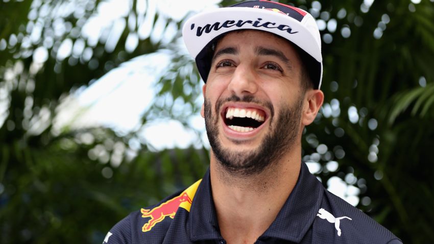 AUSTIN, TX - OCTOBER 19:  Daniel Ricciardo of Australia and Red Bull Racing in the Paddock during previews ahead of the United States Formula One Grand Prix at Circuit of The Americas on October 19, 2017 in Austin, Texas.  (Photo by Mark Thompson/Getty Images)