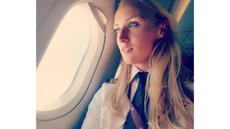 <strong>Inspiring others:</strong> Kats' profile offers an insider look at the world of aviation and followers can ask the pilot questions about her industry. "I always try to reply and if I could inspire anyone that would be great," she says. 
