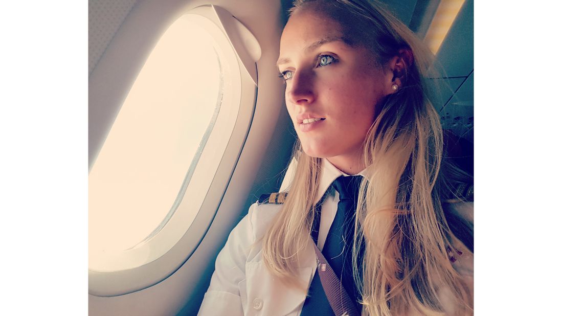 <strong>Inspiring others:</strong> Kats' profile offers an insider look at the world of aviation and followers can ask the pilot questions about her industry. "I always try to reply and if I could inspire anyone that would be great," she says. 