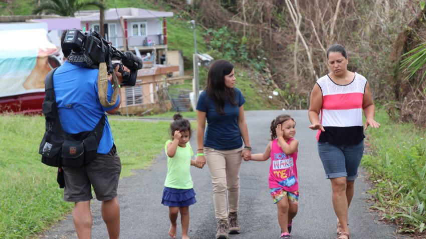 Reuniting with the woman in Quebradillas who embraced CNN's Leyla Santiago days after the hurricane hit.
