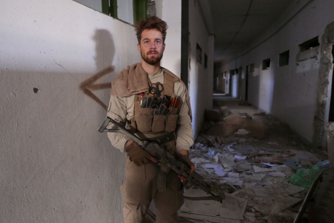 24-year-old John is an American fighter with US-backed SDF -- part of the offensive on Raqqa. 