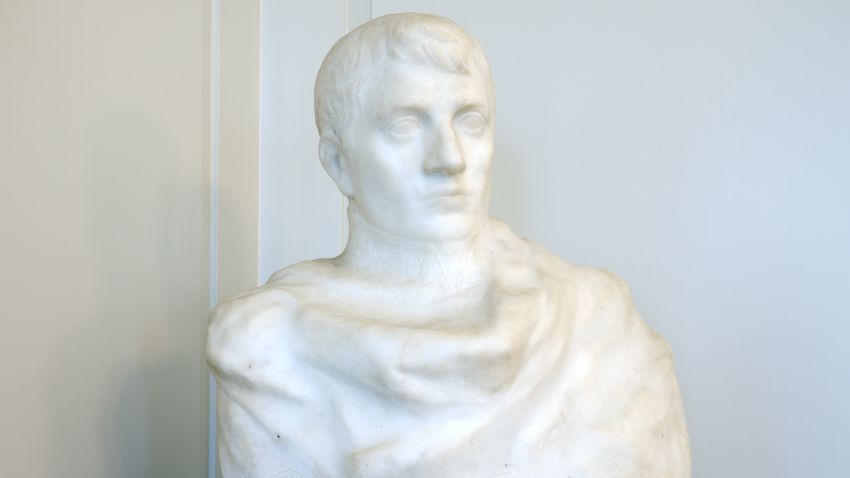 A bust of Napoleon Bonaparte in the Hartley Dodge Memorial in Madison, New Jersey