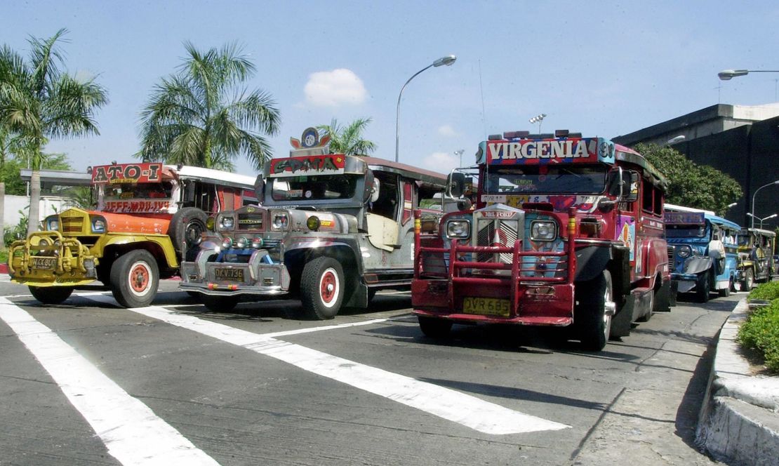 Jeepney art often tells a story about the owner's life or heritage. Basketball players and cartoons also make regular appearances.