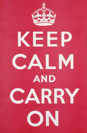 A new book published by Imperial War Museums tells the story behind Britain's famous "Keep Calm" poster, which was designed in 1939 as a piece of war propaganda. Printed in 2.5 million copies, it was never actually used and was rediscovered in 2001 by the owner of a second-hand bookshop in the north of England.