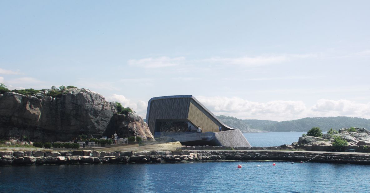 Europe will soon get its first underwater restaurant: a concrete structure on the Norwegian coastline designed by the architecture firm, Snohetta. 