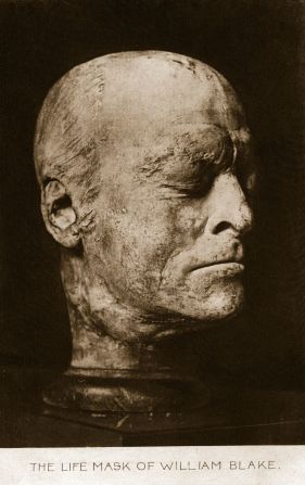 As the name suggests, a life mask is cast while the subject is still living. Like this life mask of printmaker and poet William Blake. 
