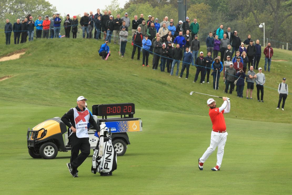 The shot clock was trialed at the European Tour's GolfSixes event in May.