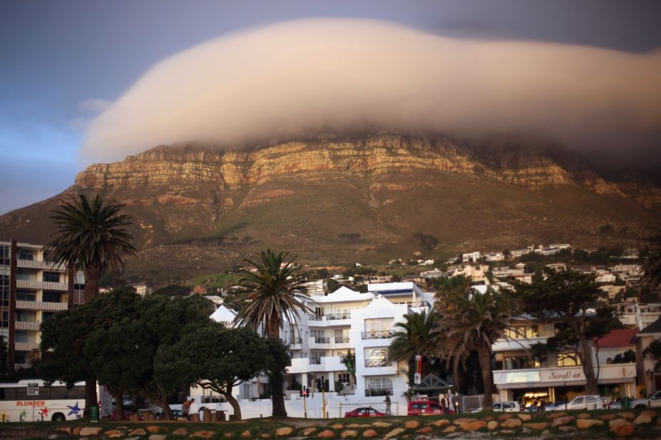 Table Mountain in Cape Town, South Africa, the most popular city for Airbnb in Africa with 17,600 active listings. <br /><br />The room rental giant has enjoyed rapid growth in Africa over the past year. Annual guest numbers have more than doubled from 572,000 to 1.2 million. 