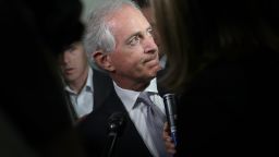 WASHINGTON, DC - OCTOBER 24:  Sen. Bob Corker (R-TN) speaks to members of the press on Capitol Hill about U.S. President Donald Trump October 24, 2017 in Washington, DC.