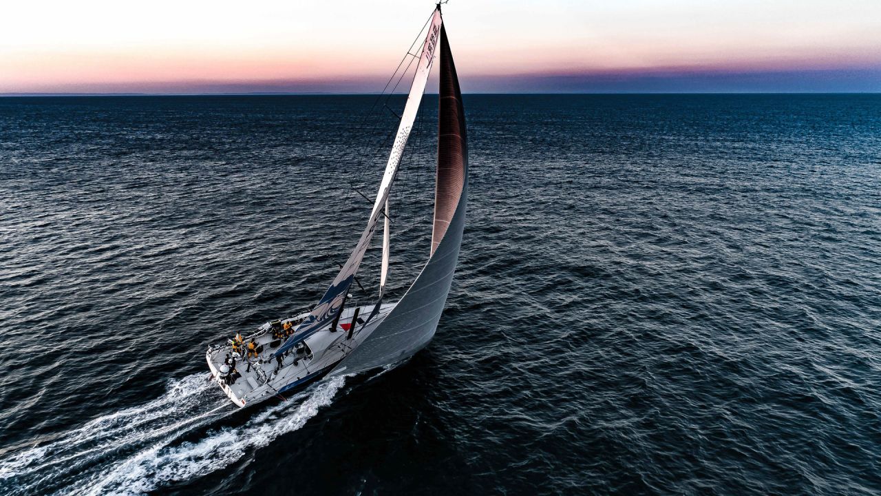 Caffari is the first woman to have sailed single-handed around the world non stop and in both directions.