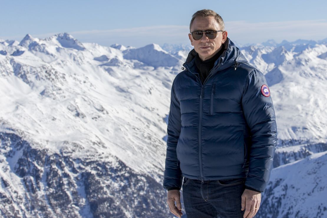 Actor Daniel Craig poses in Soelden, Austria, during the filming of the James Bond film 'spectre'