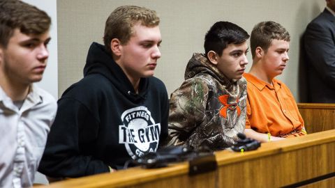 From left, Trevor Gray, Alexzander Miller, Mikadyn Payne and Kyle Anger.