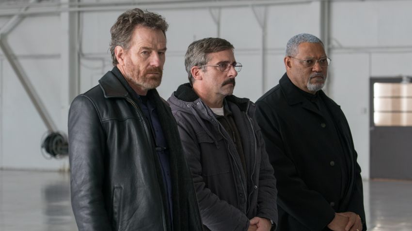 Bryan Cranston, Steve Carrell and Laurence Fishburne in 'Last Flag Flying'