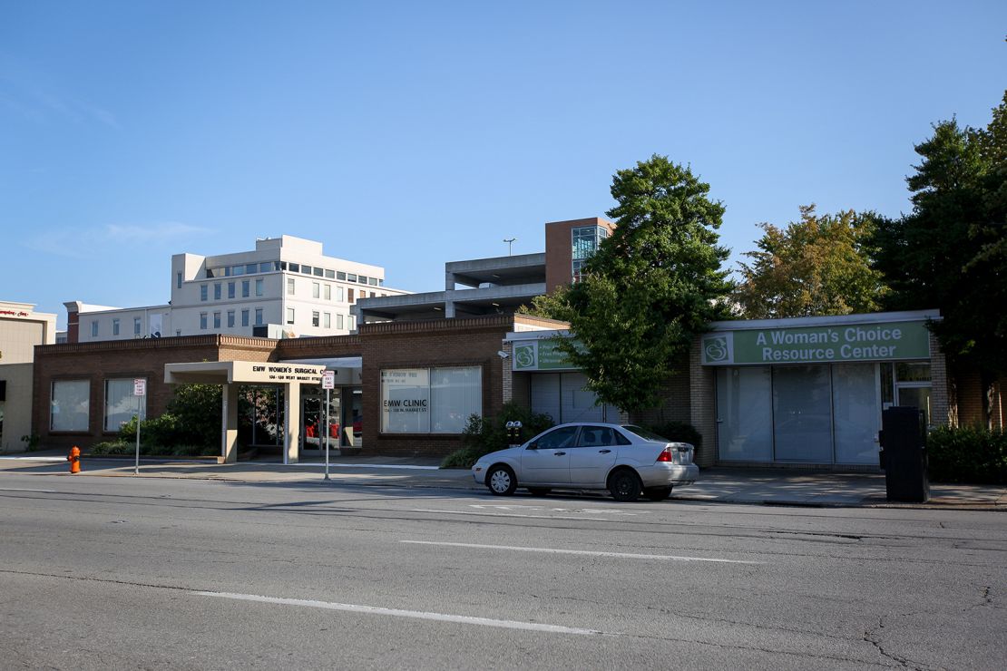 A Woman's Choice Resource Center, right, has been located next to the EMW abortion clinic for seven years.