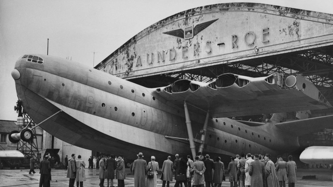 <strong>Saunders-Roe Princess: </strong>This majestic creature of the sea and the air is still the largest all-metal flying boat ever built.