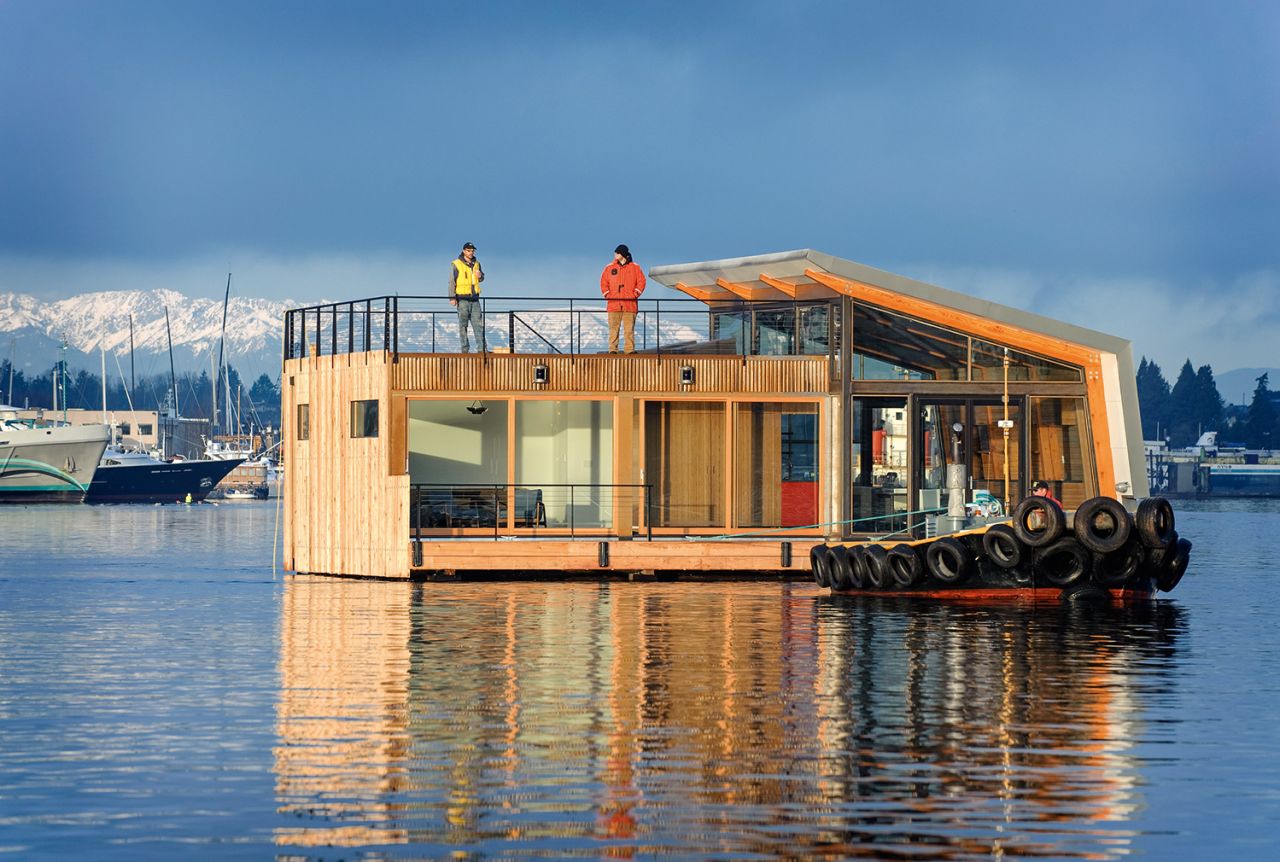 If you get close enough, you can look right through this renovated 1,200-square-foot home.