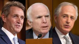 Sen. Jeff Flake, Sen. John McCain, and Sen. Bob Corker