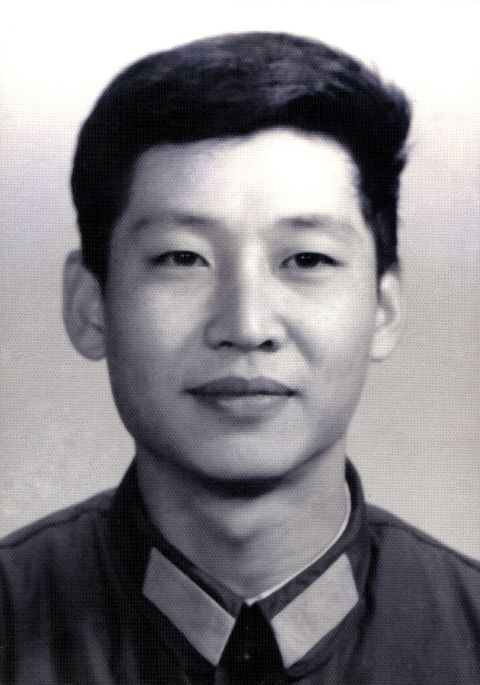 A 1979 photo of Xi as he worked for the general office of the Central Military Commission. From 1979 to 1982, Xi was the personal secretary for Defense Minister Geng Biao.