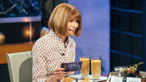 Anna Wintour plays Spill Your Guts or Fill Your Guts with James Corden.