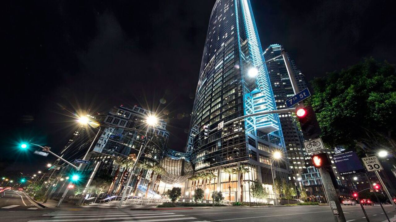 <strong>InterContinental Los Angeles Downtown: </strong>LA's newest luxury hotel wows from the outset with its soaring 70th-floor sky lobby offering jaw-dropping views over the City of Angels.