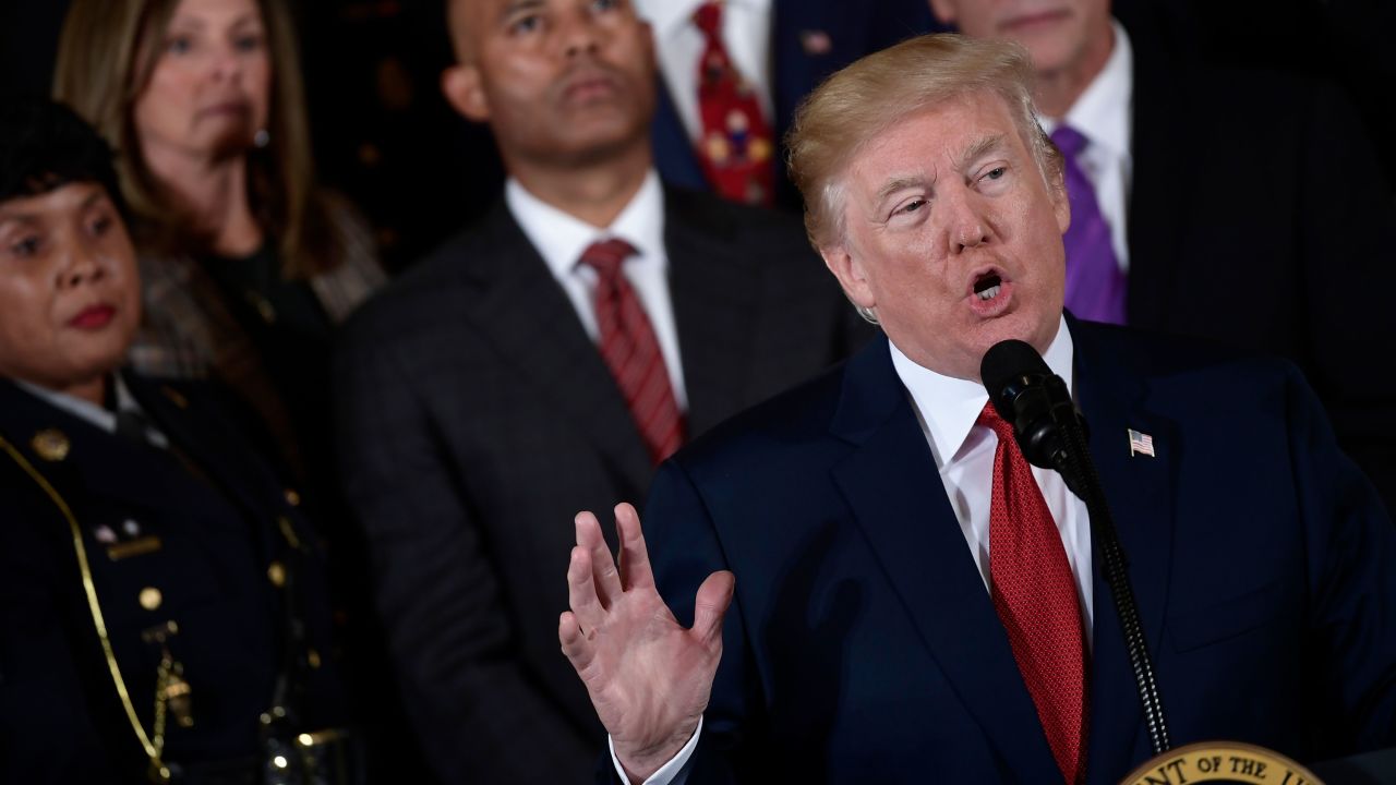 US President Donald Trump delivers remarks on combatting drug demand and the opioid crisis on October 26, 2017 in the East Room of the White House in washington, DC.
US President Donald Trump on October 26, 2017 is to declare the opioid crisis a "nationwide public health emergency," stepping up the fight against an epidemic that kills more than 100 Americans every day, officials said.