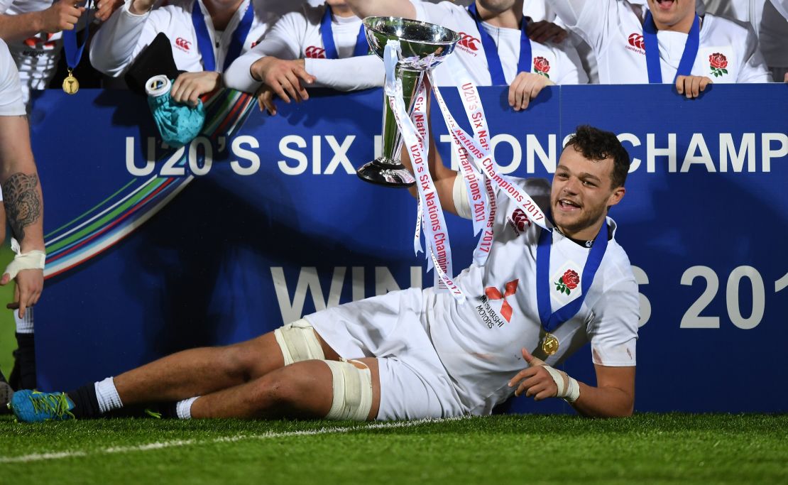 Zach Mercer captained England U20s to 2017 Six Nations Grand Slam.