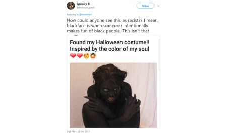 A Twitter user defends actress Lili Reinhart's costume idea.