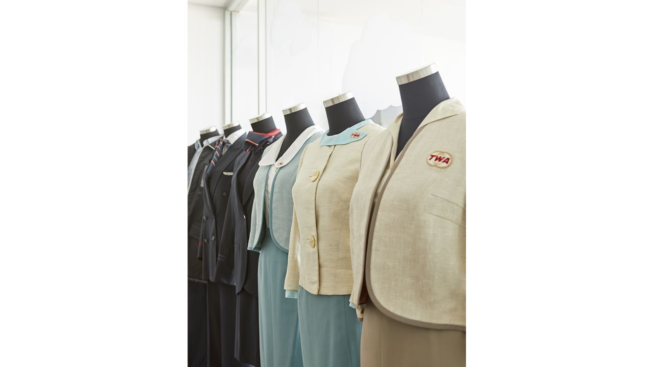 <strong>Former staff:</strong> Morse says that some of the memorabilia has been donated by former TWA flight attendants and staff: "They are passionate about TWA and have donated memorabilia from their collections," he says. "From Valentino-designed TWA uniforms to first-class china dinner service!" 