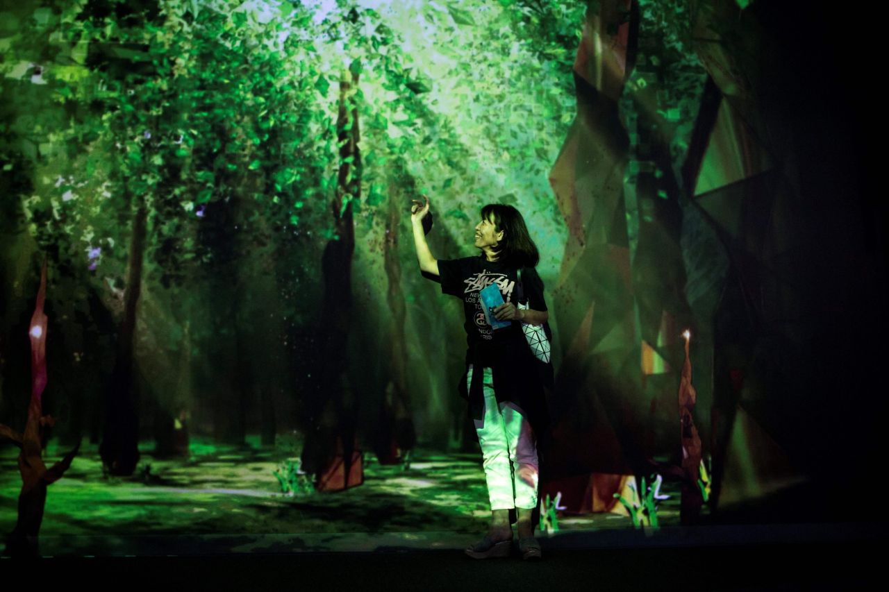 The Center Tree installation at VR Zone Shinjuku.