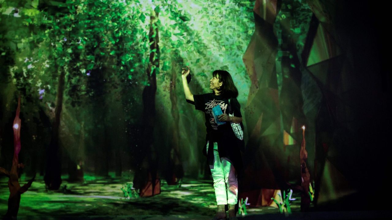 The Center Tree installation at VR Zone Shinjuku.