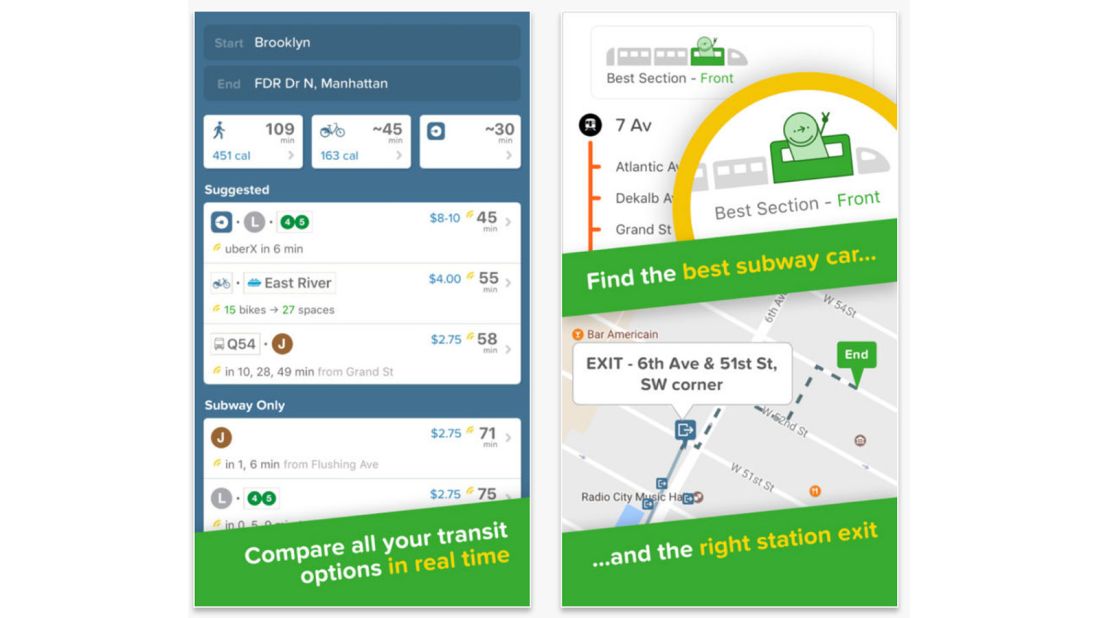 <strong>Citymapper: </strong>This app takes the digital map one stage further and helps you get around in a large city with transit maps, real-time departure information as well as disruption alerts and biking and walking directions.