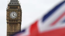 LONDON, ENGLAND - MARCH 29: The time 12:20pm shows on Big Ben on March 29, 2017 in London, England. The British Prime Minister Theresa May addresses the Houses of Parliament as Article 50 is triggered and the process that will take the United Kingdom out of the European Union begins.  (Photo by Carl Court/Getty Images)