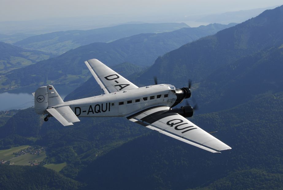 <strong>Back in the air: </strong>D-AQUI has a packed schedule of experience flights in the summer months.  "It is not unusual to have elderly people, who flew on Ju-52 when they were very young, take their grandchildren on board," explains a Lufthansa spokesman.