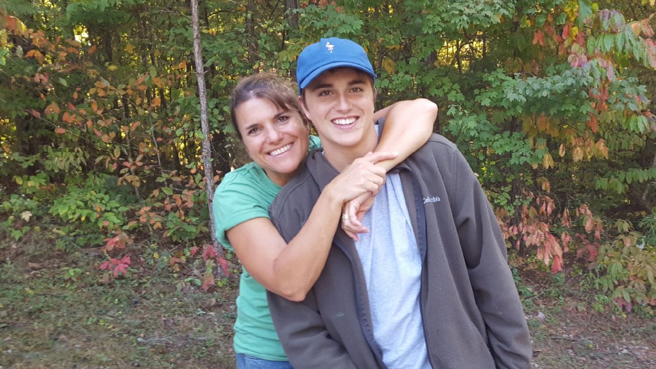 Dustin and his mother, Lisa.