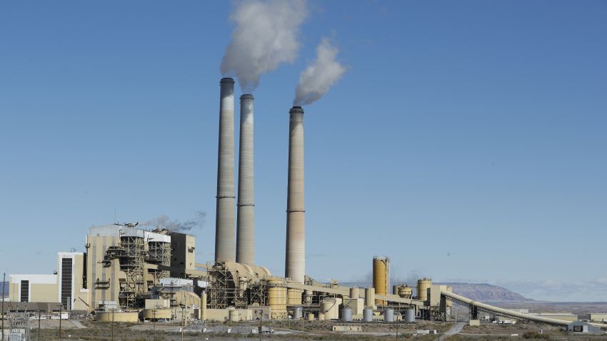 CASTLE DALE, UT - OCTOBER  9: Emissions rise from the smokestacks of Pacificorp's 1440 megawatt coal fired power plant on October 9, 2017 in Castle Dale, Utah.  It was announced today that the Trump administration's EPA will repeal the Clean Power Plan,that was put in place by the Obama administration.  (Photo by George Frey/Getty Images)