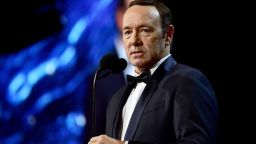 BEVERLY HILLS, CA - OCTOBER 27:  Kevin Spacey speaks onstage at the 2017 AMD British Academy Britannia Awards Presented by American Airlines And Jaguar Land Rover at The Beverly Hilton Hotel on October 27, 2017 in Beverly Hills, California.  (Photo by Frazer Harrison/BAFTA LA/Getty Images for BAFTA LA)