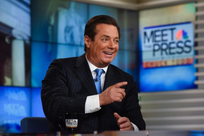 Manafort appears on NBC's "Meet the Press" in Washington on April 10, 2016.<br />