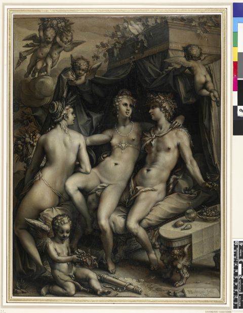 Hendrik Goltzius' painting drew much attention when it was created because viewers couldn't understand how it had been made, because it looks like a print.
