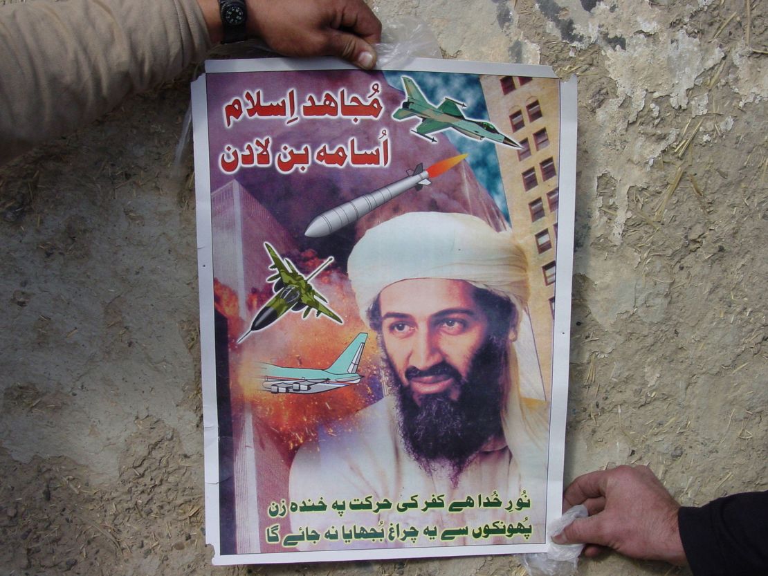 Osama Bin Laden propaganda poster 