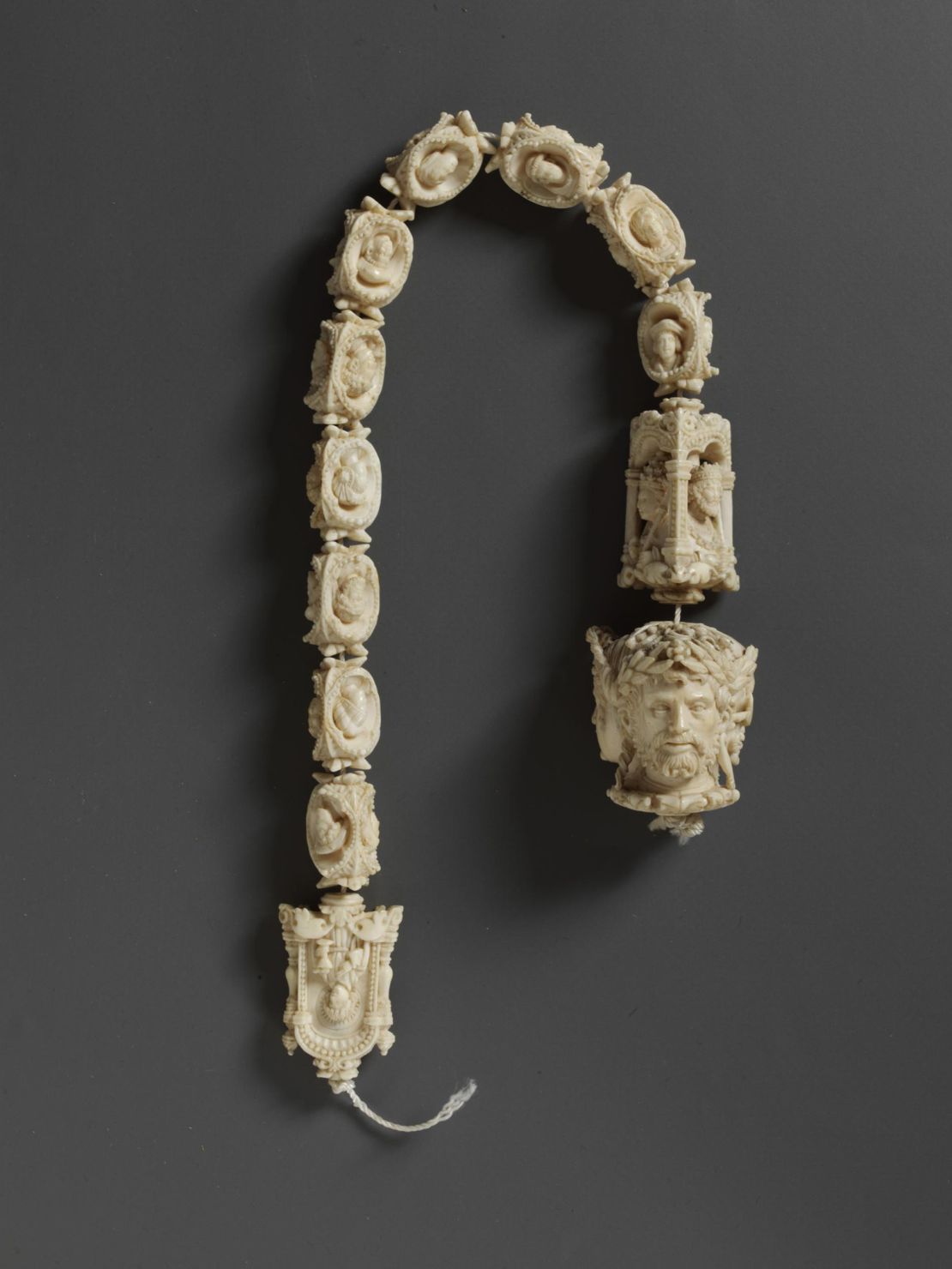An Ivory chaplet (c. 1530) made in France or the southern Netherlands