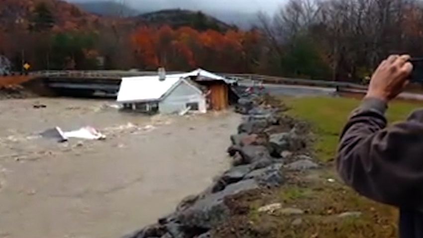 NH floods home washed away