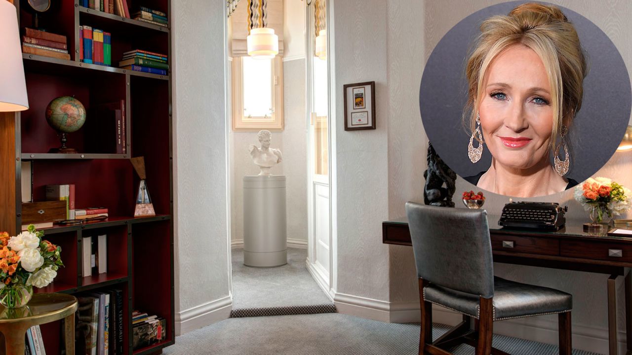 <strong>J.K. Rowling Suite at The Balmoral, Edinburgh: </strong>The room in which Rowling completed the final novel in the Harry Potter series has been redesigned in honor of the writer. It's decorated with owl figurines and tree-themed wallpaper.