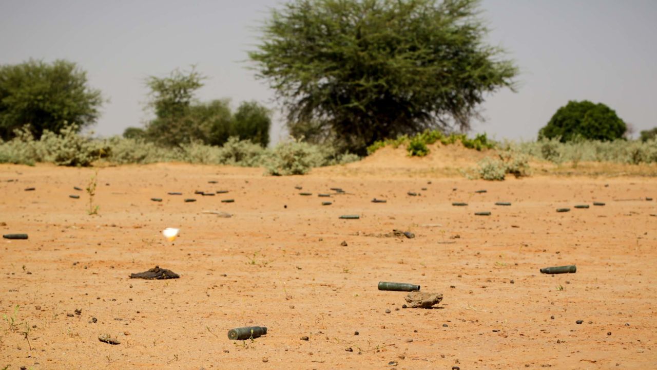 Bullet casings litter the ground near Tongo Tongo.