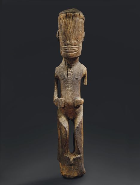A Tiki figure from the Marquesas Island, worth between 150,000 and 200,000 euros according to Christie's (about $170,000 to $240,000).