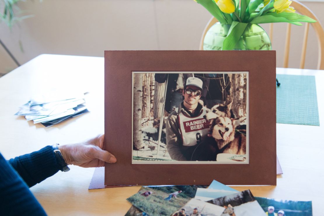 Patricia Martin holds an old photograph of husband Robert, who died of prostate cancer in 2014. 