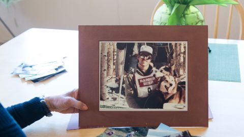 Patricia Martin holds an old photograph of husband Robert, who died of prostate cancer in 2014.